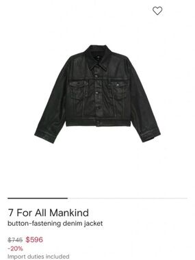 7 for All Mankind button -fastening denim jacket